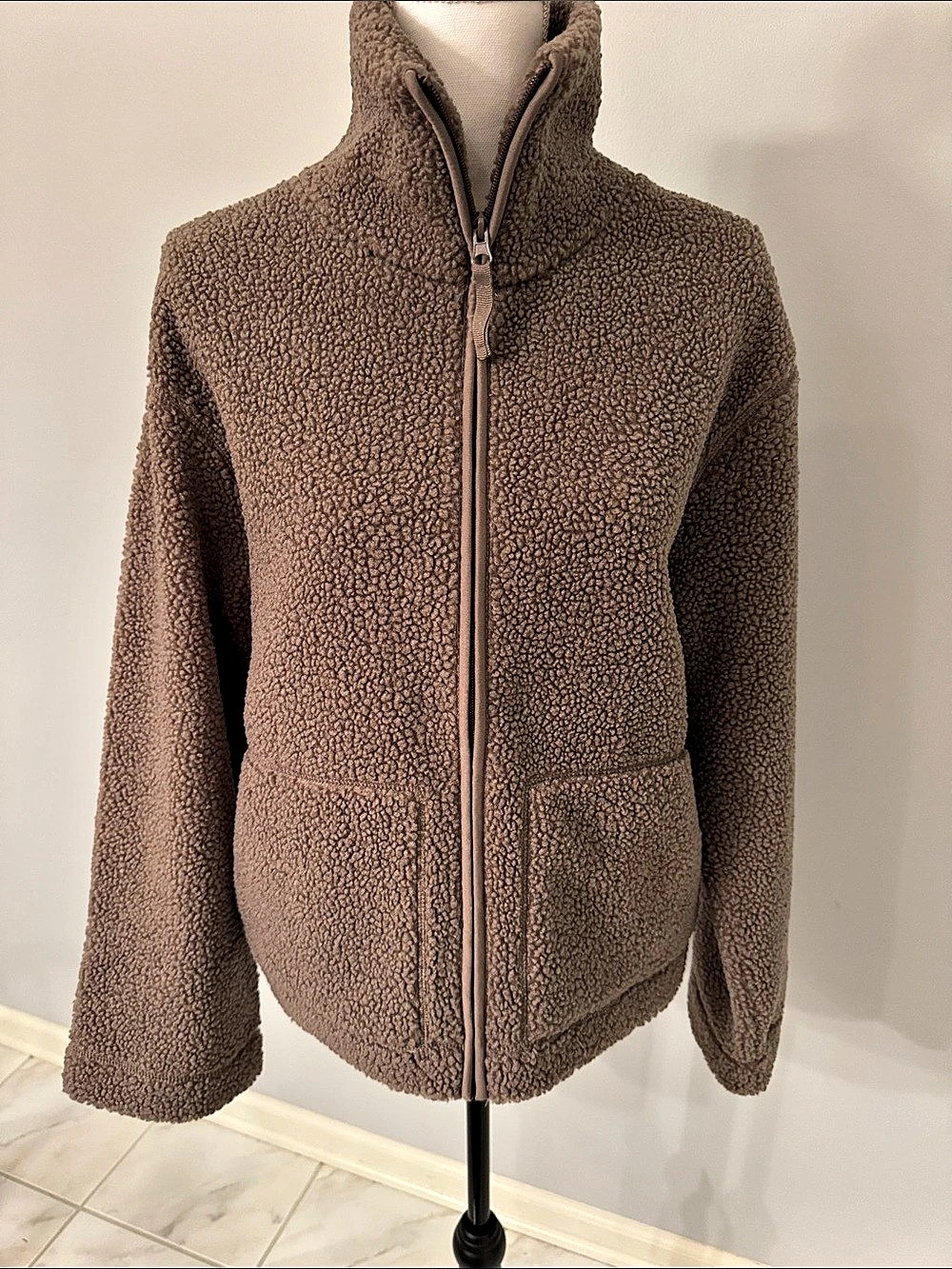 NWOT - H&M Sherpa Fleece Full-Zip Jacket